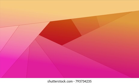 Abstract Pattern Wallpaper Pink Yellow
