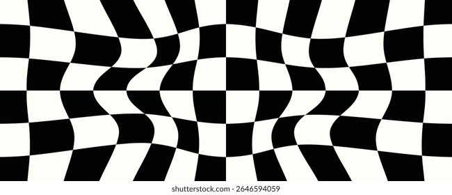 Abstract pattern wave background checkerboard