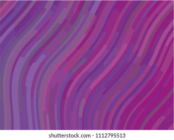Abstract pattern with wave lines.  Minimal design. Blue-violet background. Colorful striped background. Geometric wavy backdrop. Vector illustration