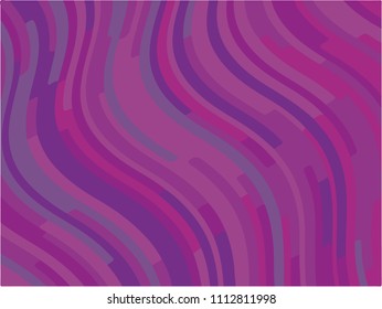 Abstract pattern with wave lines. Minimal design. Blue-violet background. Colorful striped background. Geometric wavy backdrop. Vector illustration