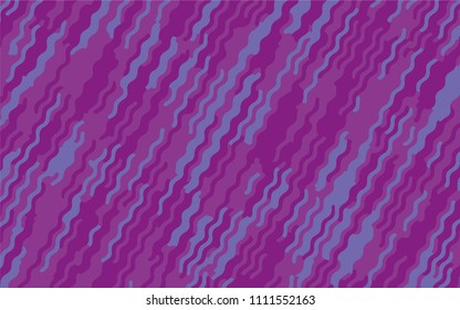 Abstract pattern with wave lines. Violet striped background. Minimal design. Geometric wavy backdrop. Vector illustration