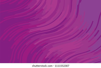 Abstract pattern with wave lines. Violet striped background. Minimal design. Geometric wavy backdrop. Vector illustration