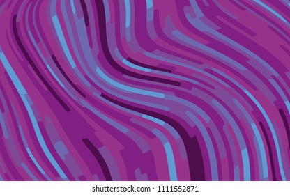 Abstract pattern with wave lines. Violet striped background. Minimal design. Geometric wavy backdrop. Vector illustration