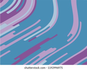 Abstract pattern with wave lines. Violet striped background. Minimal design. Geometric wavy backdrop. Vector illustration