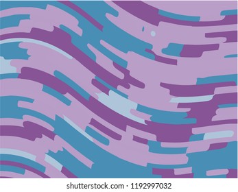 Abstract pattern with wave lines. Violet striped background. Minimal design. Geometric wavy backdrop. Vector illustration