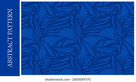 Abstract Pattern wave shape lines, curved blue color. Abstract background, graphic resource, design.