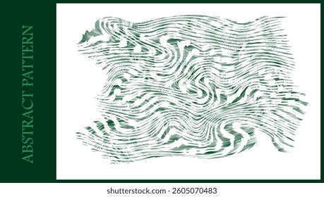 Abstract Pattern wave shape lines, curves, brush strokes with repeating patterns. Abstract background, graphic resource, design.