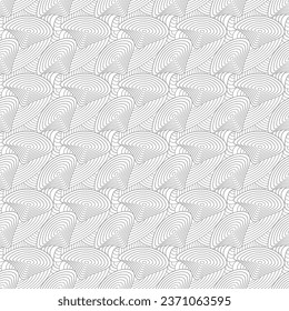 Abstract pattern of wavy lines. Seamless background. Template for packaging, texture, cover, clothing, interior design and creative idea