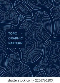 
Patrón abstracto. Líneas onduladas de diseño topográfico. Ilustración del contorno del vector.