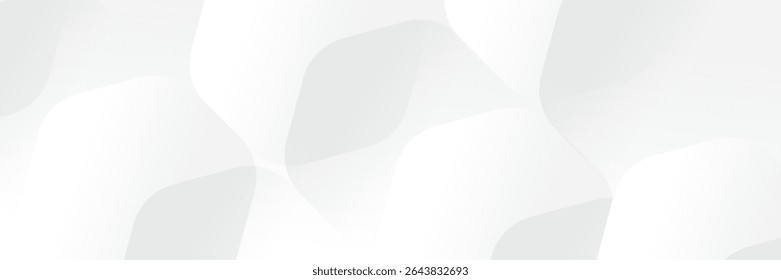 Abstract pattern white geometric banner design background.