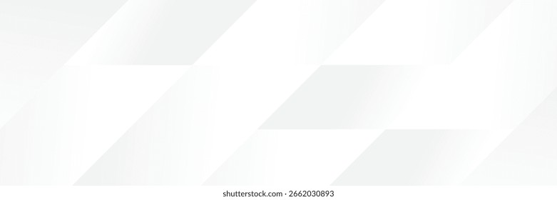 Padrão abstrato branco geométrico banner design fundo.