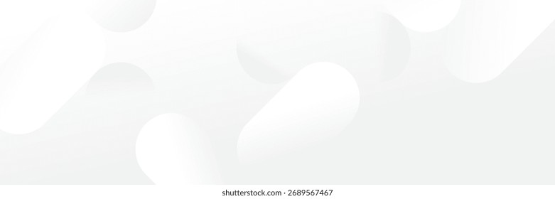 Padrão abstrato branco geométrico banner design fundo.
