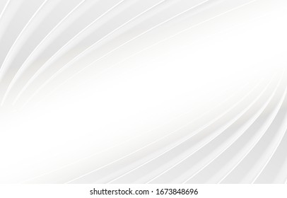 Abstract pattern. White and gray color background.  Vector Design layout of shape paper cut. Motion Curved Line. Gradient stripes layers.