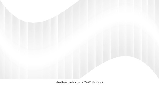 Padrão abstrato. Fundo de cor branca e cinza.  Layout de design vetorial do corte de papel de forma. Linha curva de movimento. O gradiente distribui camadas.