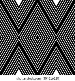 Abstract pattern with white lines on black