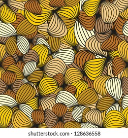 abstract pattern with yellow flowers