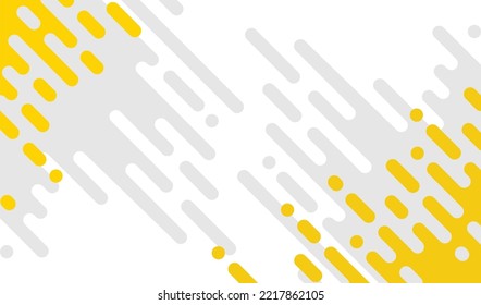 Abstract pattern yellow and gray Rounded Lines Halftone Transition. on white background , vertical rounded stripes. 