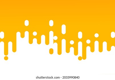 Abstract pattern yellow orange Rounded Lines Halftone Transition. background with gradient, vertical rounded stripes. Vector Background Illustration.