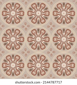 Abstract patterned azulejo floor tile, geometric background.Vector illustration, seamless pattern.Portuguese floor tiles azulejo design.Floor cement Talavera tiles wallpaper.Ceramic design.