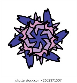 Abstract patterned ceramic or tile vector design with color combination