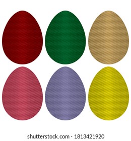 Abstract Patterned Easter Egg. Easter Eggs Vector Illustration. The Egg
