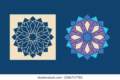Abstract Patterned Shapes Vector Pack, Abstract Patterned Shapes Vector