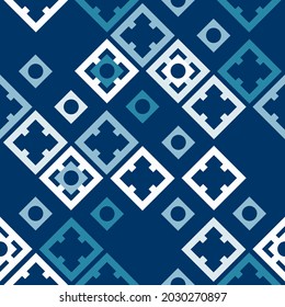  Abstract patterned squares geometric seamless texture background. Vector illustration