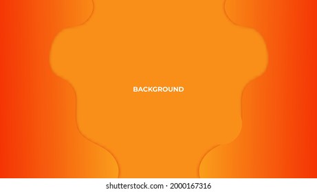 Abstract patternn wave orange color background vector design Illustration for wallpaper, element, banner, web, page layout, sticker, and etc.