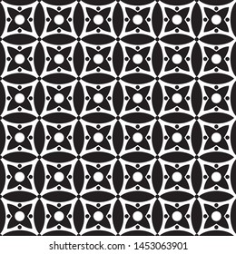 Abstract patterns from basic shapes with black and white shades.
