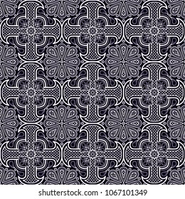Abstract patterns Cross color doodles