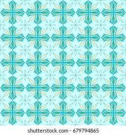 Abstract patterns Cross color doodles