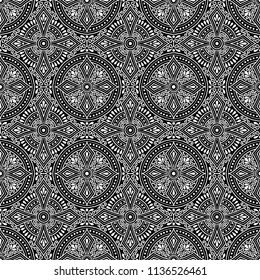 Abstract patterns Cross doodles black and whit