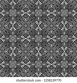 Abstract patterns Cross doodles black and whit Sketch