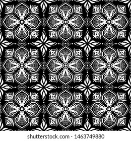 Abstract patterns Cross doodles black and whit Sketch