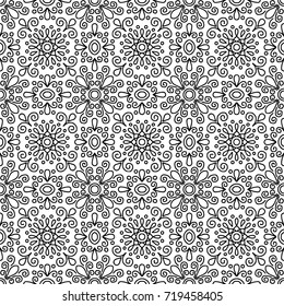 Abstract patterns doodle Sketch black and white