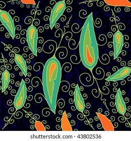 Abstract patterns in the form of leaves