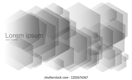 Abstract patterns of geometric shapes. Colorful gradient backgrounds. Geometric hexagon backgrounds, vector illustrations