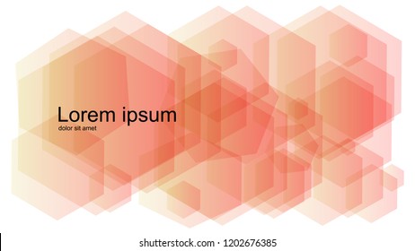 Abstract patterns of geometric shapes. Colorful gradient backgrounds. Geometric hexagon backgrounds, vector illustrations
