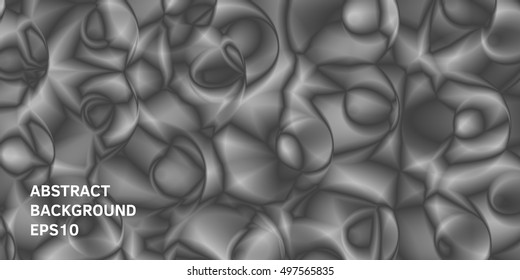 Abstract patterns of geometric shapes. Monochrome image. Different shades of gray.