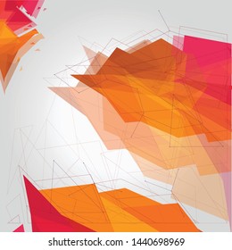 Abstract patterns of geometric shapes. Geometric triangel backgrounds, vector illustrations