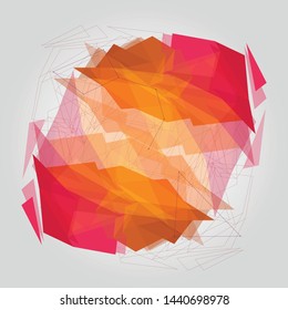 Abstract patterns of geometric shapes. Geometric triangel backgrounds, vector illustrations