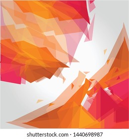 Abstract patterns of geometric shapes. Geometric triangel backgrounds, vector illustrations