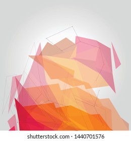 Abstract patterns of geometric shapes. Geometric triangel backgrounds, vector illustrations