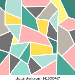 Abstract  patterns with hand drawn textures. Retro fashion background. 