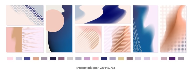 Abstract patterns, modern art, doodle vector design.