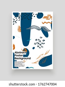 Abstract patterns for Placards, Posters, Flyers and Banner Designs. Colorful illustration. Lines, spots, dots and paint strokes. Decorative chaotic backdrop. Hand drawn texture, decor shapes. Vector.