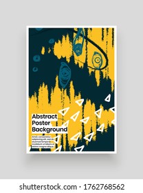 Abstract patterns for Placards, Posters, Flyers and Banner Designs. Colorful illustration. Lines, spots, dots, eyes and paint strokes. Decorative chaotic backdrop. Hand drawn texture, decor shapes.