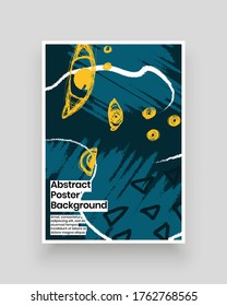 Abstract patterns for Placards, Posters, Flyers and Banner Designs. Colorful illustration. Lines, spots, dots, eyes and paint strokes. Decorative chaotic backdrop. Hand drawn texture, decor shapes.