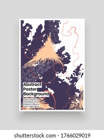 Abstract patterns for Placards, Posters, Flyers and Banner Designs. Colorful illustration. Lines, spots, map texture, polygons, paint strokes. Decorative chaotic backdrop. Hand drawn texture.