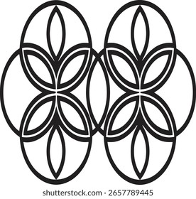 Patrones abstractos que se asemejan a siluetas C